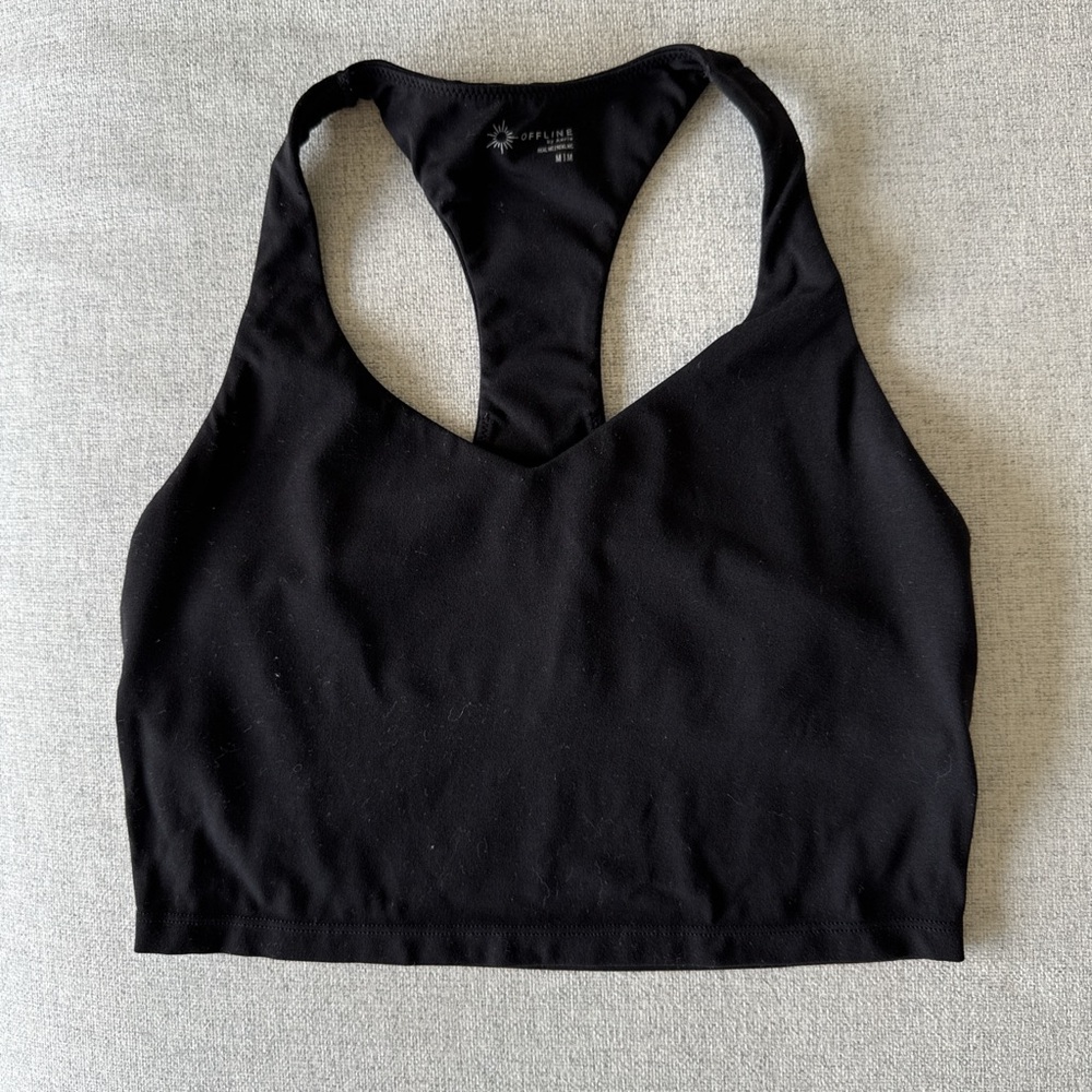 American Eagle Outfitters Black Racerback Sports Bra